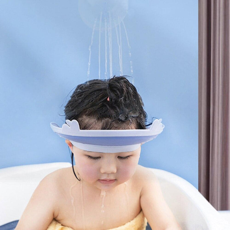 Boné infantil para hora do banho