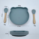 Tigela de silicone em formato de urso