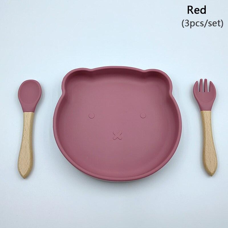 Tigela de silicone em formato de urso