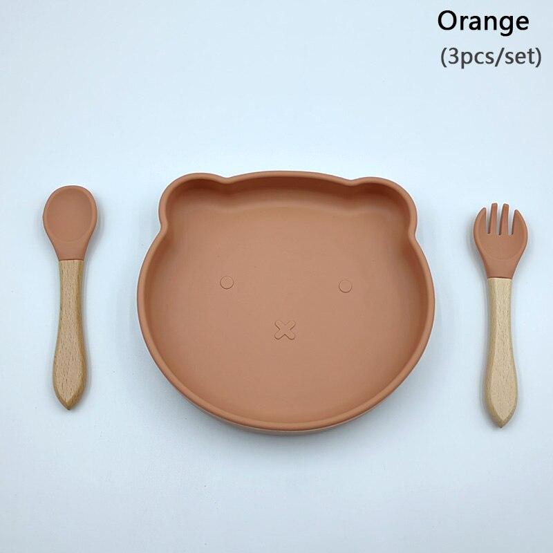 Tigela de silicone em formato de urso