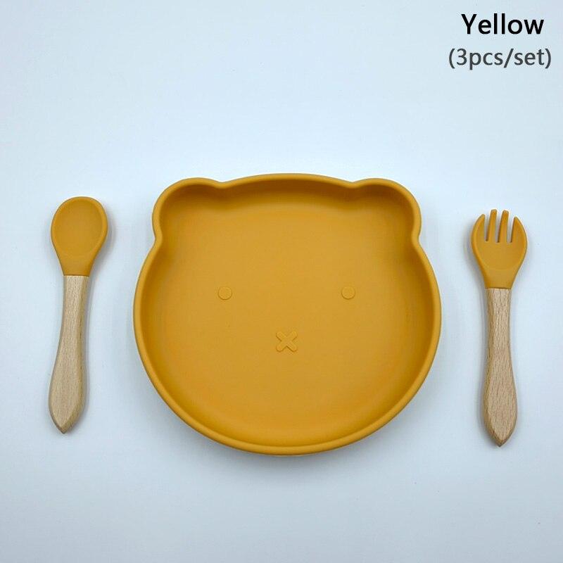 Tigela de silicone em formato de urso