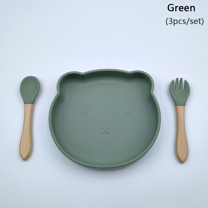 Tigela de silicone em formato de urso