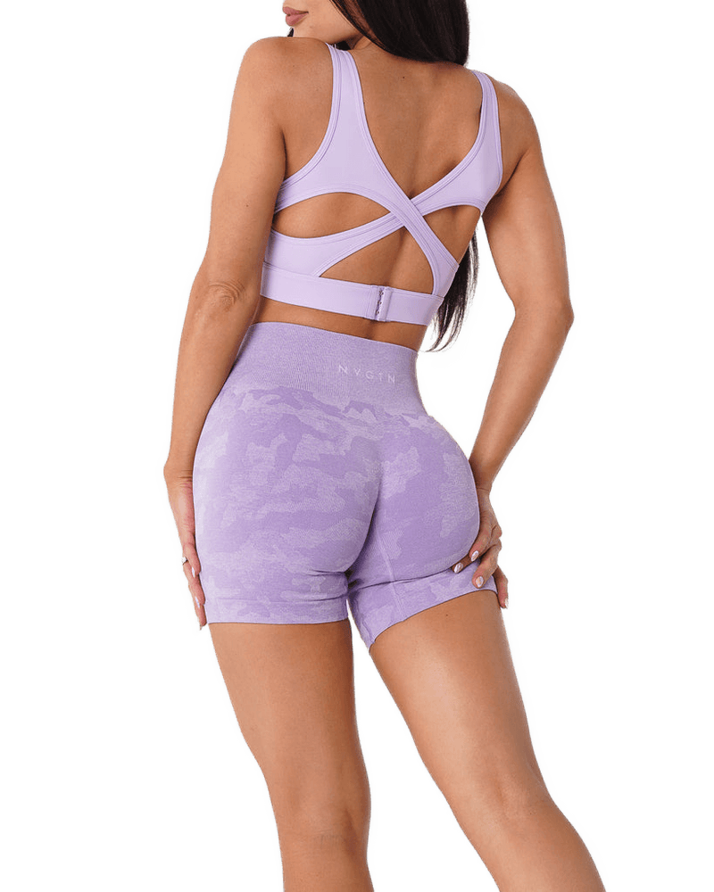 Shorts sem costura camuflado